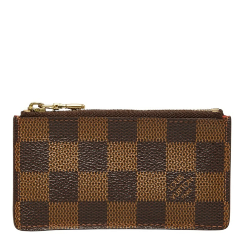 LOUIS VUITTON Authentic Brown Damier Leather Pochette Mini Bag